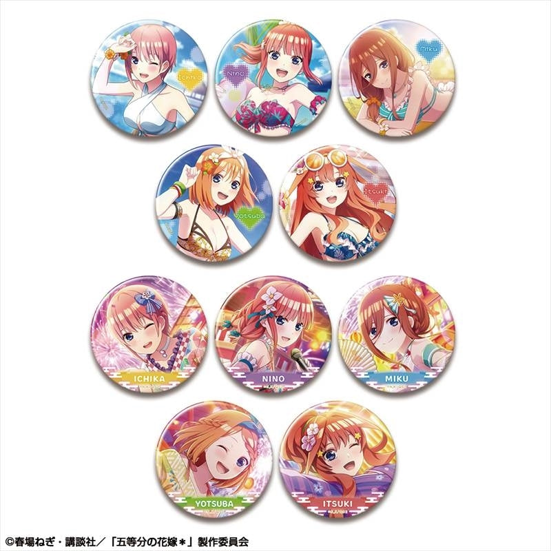 (1BOX=10)(Goods - Badge) The Quintessential Quintuplets* Set of 10 Trading Button Badge Vol. 3