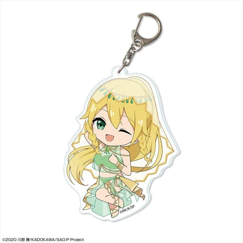 (Goods - Keychain) Sword Art Online Big Acrylic Keychain Design 02 (Leafa/Chibi Chara Dancer ver.)