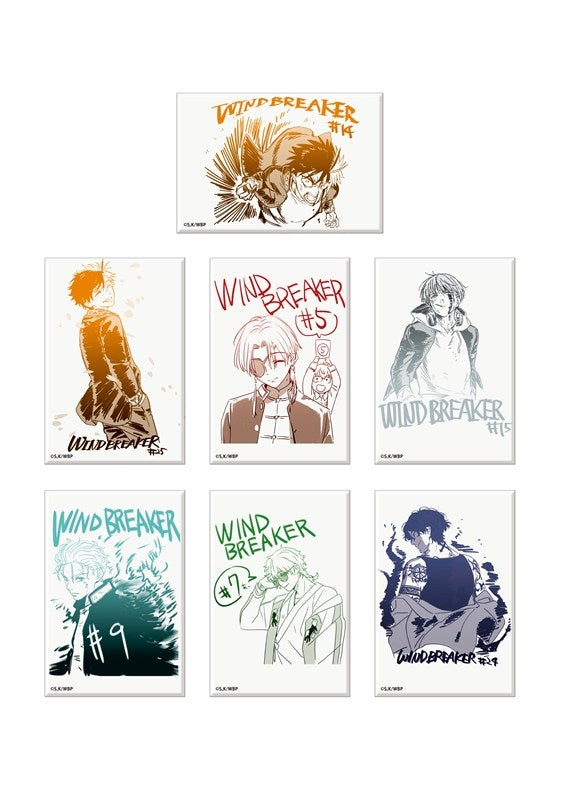 (Goods - Magnet) WIND BREAKER Dubbing Script Art Square Magnet (Ren Kaji)