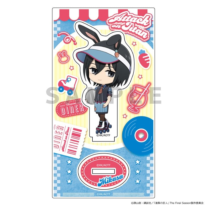 (Goods - Acrylic Stand) Attack on Titan Acrylic Stand (Mikasa/Bunny Ears Diner)