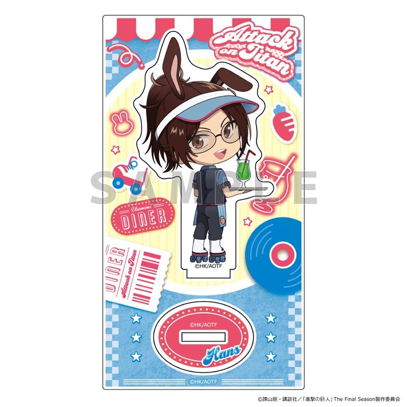 (Goods - Acrylic Stand) Attack on Titan Acrylic Stand (Hange/Bunny Ears Diner)