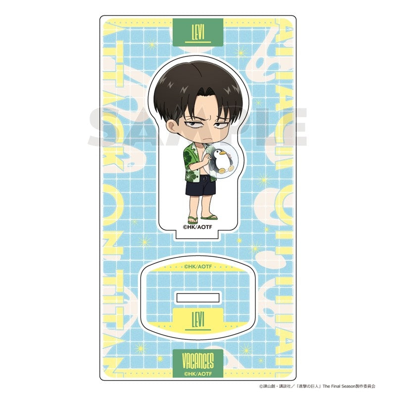 (Goods - Acrylic Stand) Attack on Titan Acrylic Stand (Levi/Vacation)