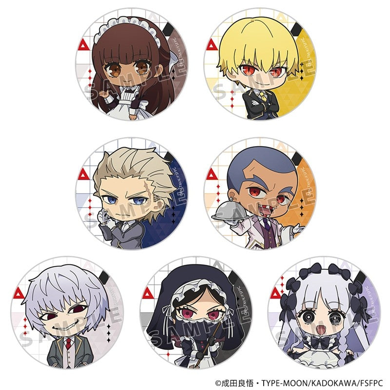 (1BOX=7)(Goods - Badge) Fate/strange Fake Trading Button Badge (Maids & Butlers)