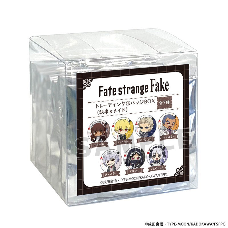 (1BOX=7)(Goods - Badge) Fate/strange Fake Trading Button Badge (Maids & Butlers)