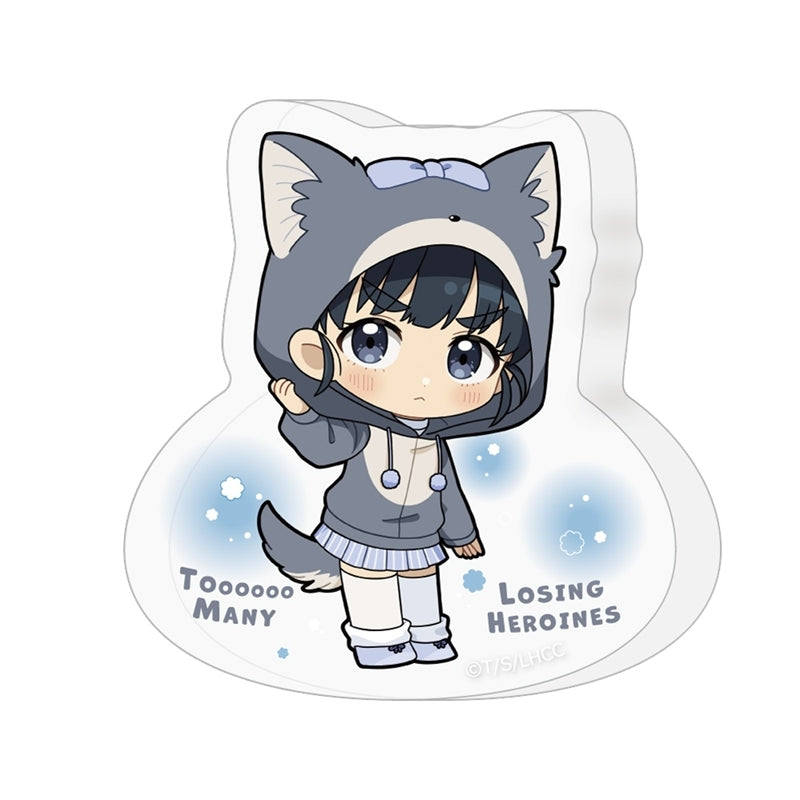 (Goods - Ornament) Too Many Losing Heroines! Die-cut Acrylic Block (Tiara Basori/Animal Hoodie)