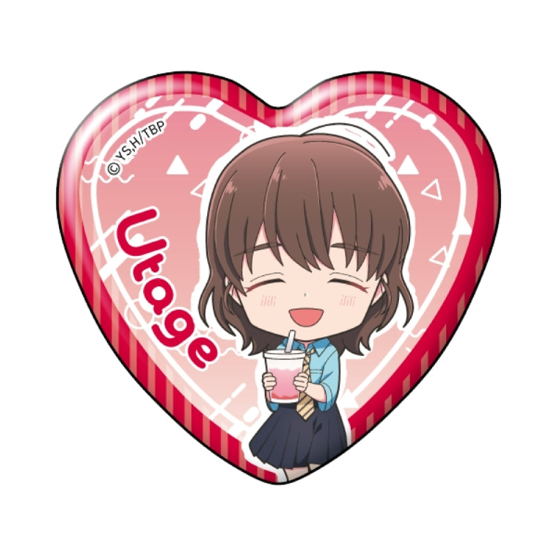 (1BOX=7)(Goods - Badge) TV Anime Tamon's B-Side Trading Heart Button Badge