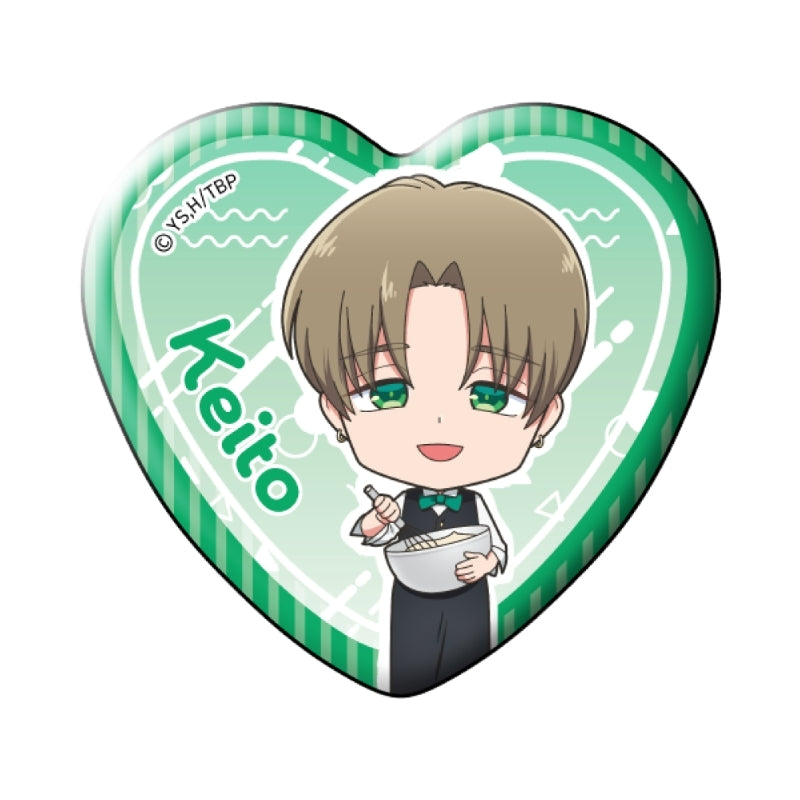 (1BOX=7)(Goods - Badge) TV Anime Tamon's B-Side Trading Heart Button Badge