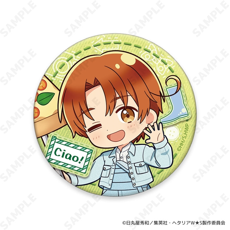 (1BOX=8)(Goods - Badge) Hetalia World★Stars ~ Greetings with Denim Style. ~ Trading Button Badge {Bonus:Badge}