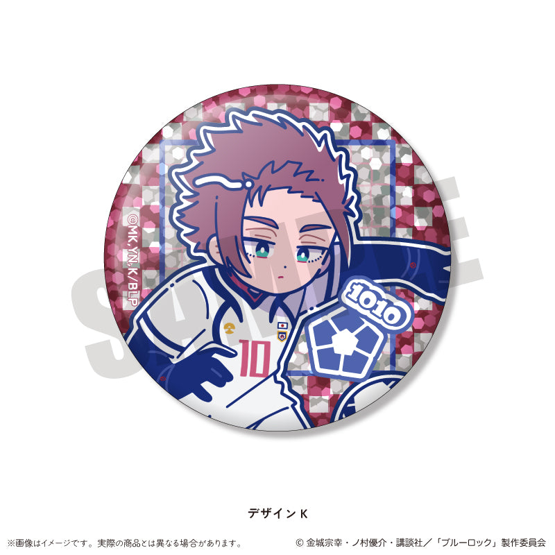 (1BOX=14)(Goods - Badge) TV Anime - Blue Lock Trading Holographic Button Badge Nyu~toro Vol.1