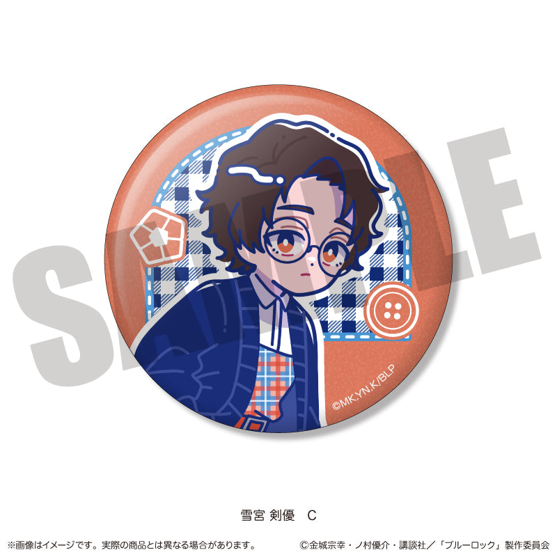(Goods - Badge) Blue Lock Sparkling Button Badge Nyu~toro Kenyu Yukimiya Birthday C