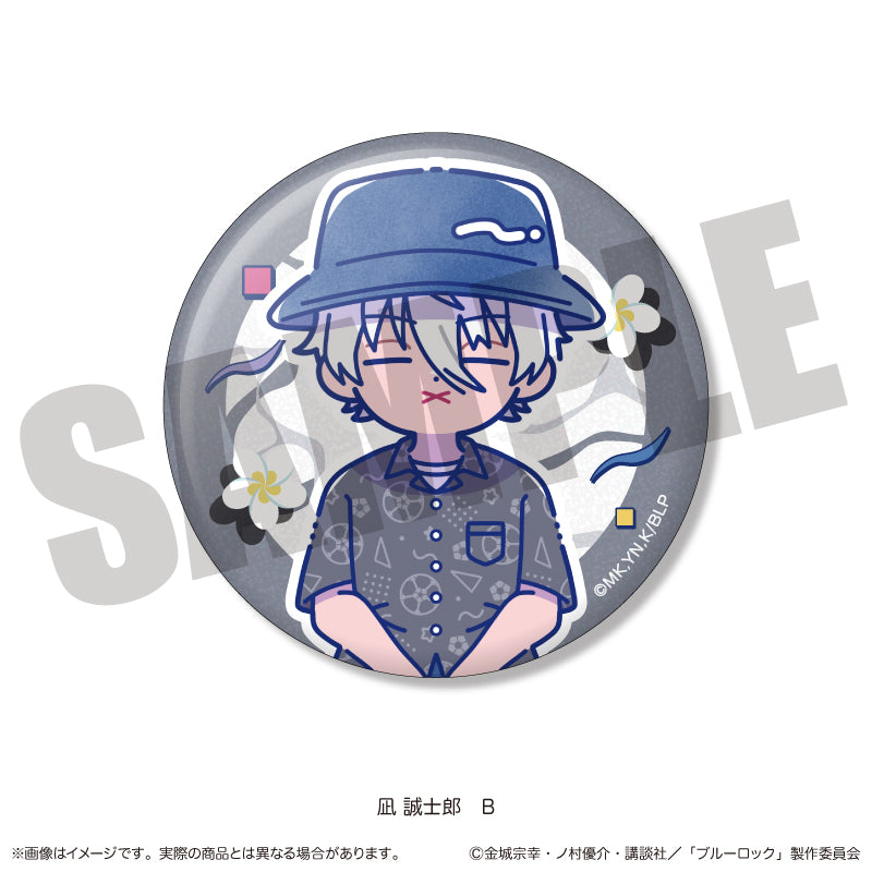 (Goods - Badge) Blue Lock Sparkling Button Badge Nyu~toro Seishiro Nagi Birthday B