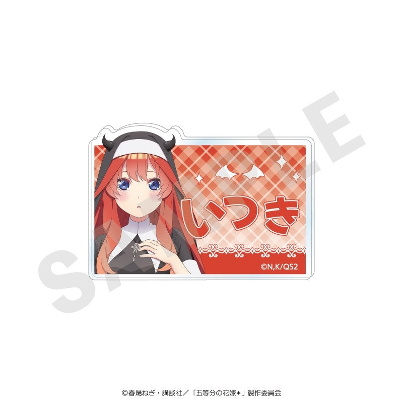 (Goods - Badge) The Quintessential Quintuplets* Name Badge Little Sister Demon ver. (Itsuki Nakano)