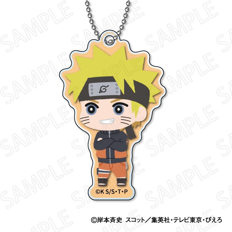(1BOX=8)(Goods - Key Chain) NARUTO Shippuden TV Anime Mofumofu Acrylic Key Chain