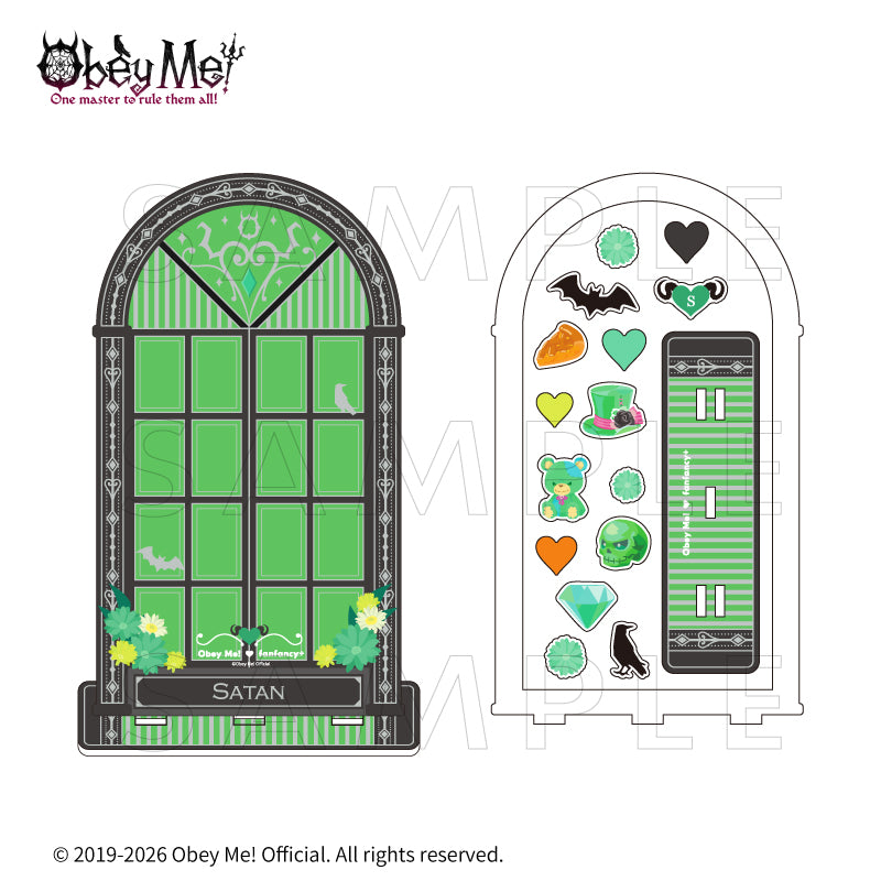 (Goods - Acrylic Stand) Obey Me! x fanfancy + Acrylic Frame Satan