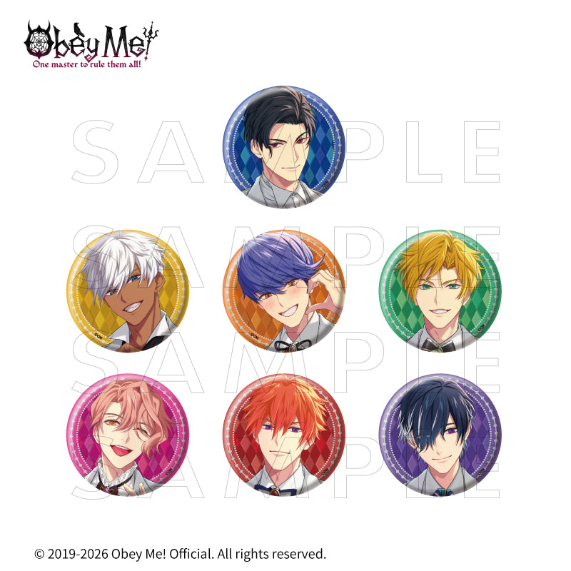 (1BOX=7)(Goods - Badge) Obey Me! x fanfancy + Button Badge