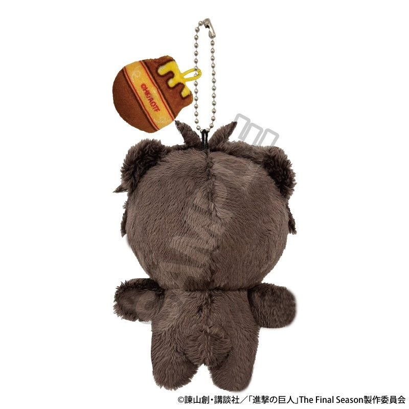 (Goods - Plush) Attack on Titan Nui Piece + Harapeko Kuma Eren Yeager