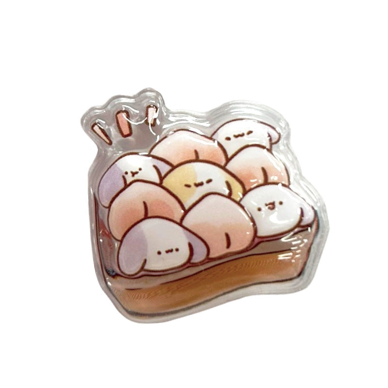 (Goods - Sticker) Non-Chara Tsuyapuku Sticker Green Tea Rabbit
