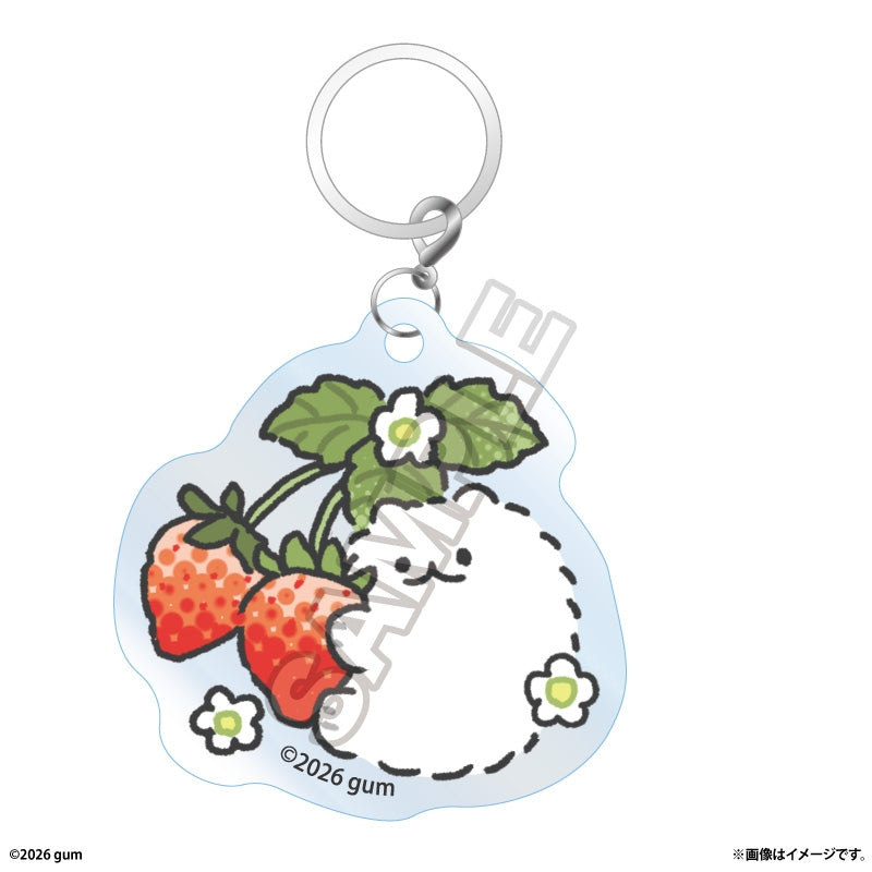 (Goods - Charm) Pometone: Manga Dog Mejirushi Mascot Charm Strawberry