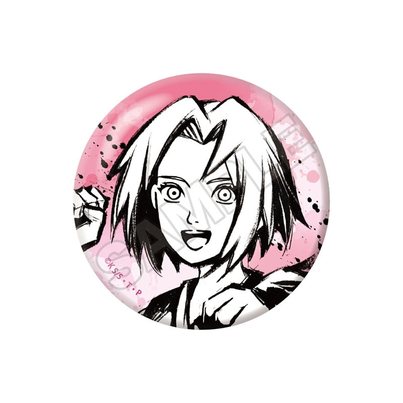 (1BOX=6)(Goods - Badge) Naruto: Shippuden TV Anime Ryuubokuryuu Flowing Ink Dragon Button Badge (animate Advance Sales)