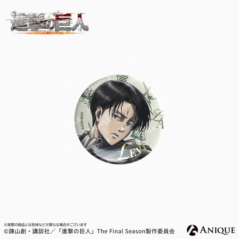 (1BOX=8)(Goods - Badge) Attack on Titan Exclusive Art (Cavalry) Trading Foil-stamped Button Badge (8 Types Total)