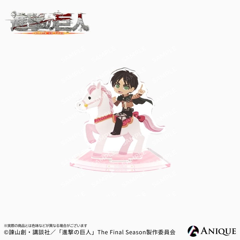 (1BOX=6)(Goods - Acrylic Stand) Attack on Titan Exclusive Chibi Art (Cavalry/Art by Hyogonosuke) Trading Acrylic Stand (6 Types Total)