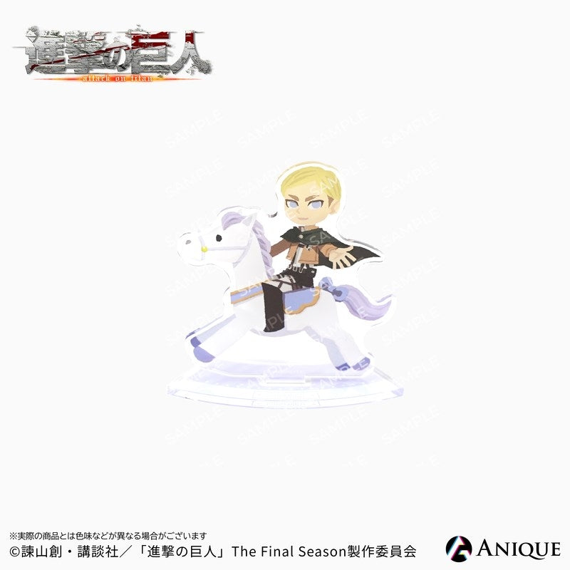 (1BOX=6)(Goods - Acrylic Stand) Attack on Titan Exclusive Chibi Art (Cavalry/Art by Hyogonosuke) Trading Acrylic Stand (6 Types Total)
