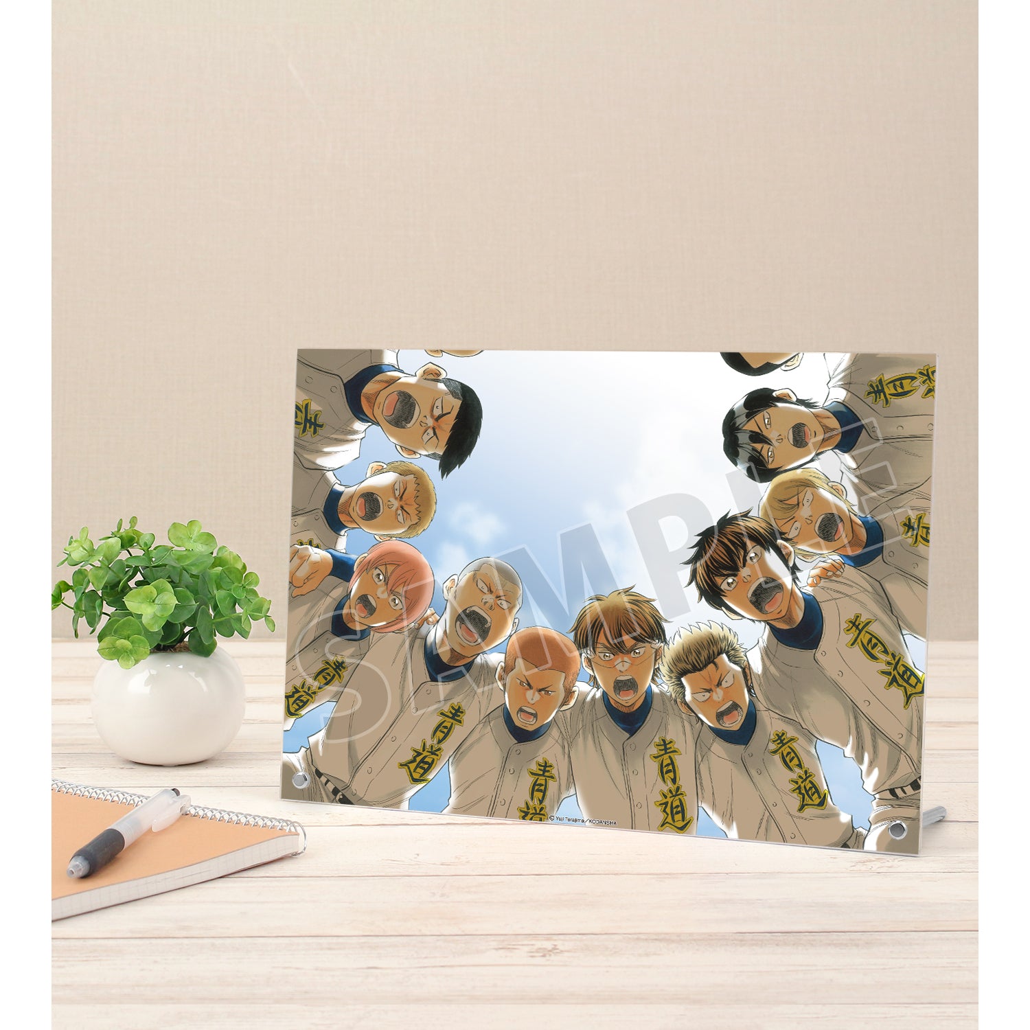 (Goods - Ornament) Ace of Diamond actⅡ Seido High Ensemble A4 Acrylic Panel