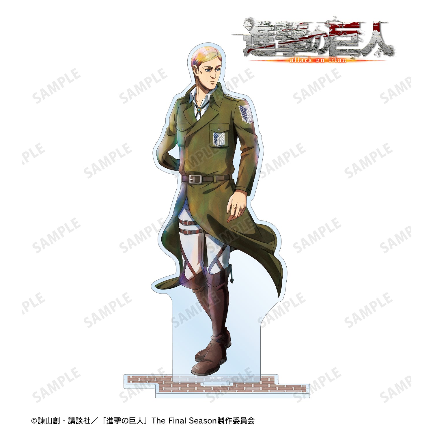 (Goods - Acrylic Stand) Attack on Titan Exclusive Art Erwin Winter Stroll/Coloring ver. BIG Acrylic Stand