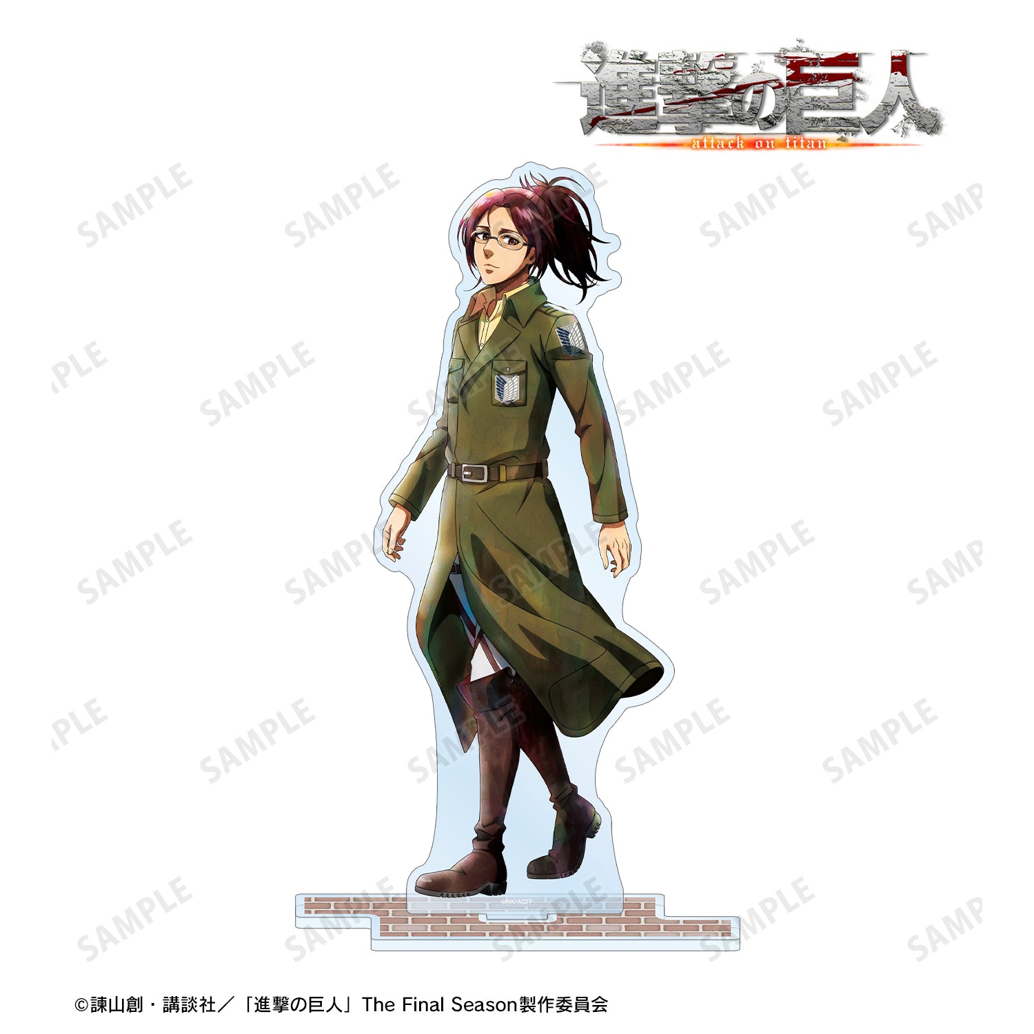 (Goods - Acrylic Stand) Attack on Titan Exclusive Art Hange Winter Stroll/Coloring ver. BIG Acrylic Stand