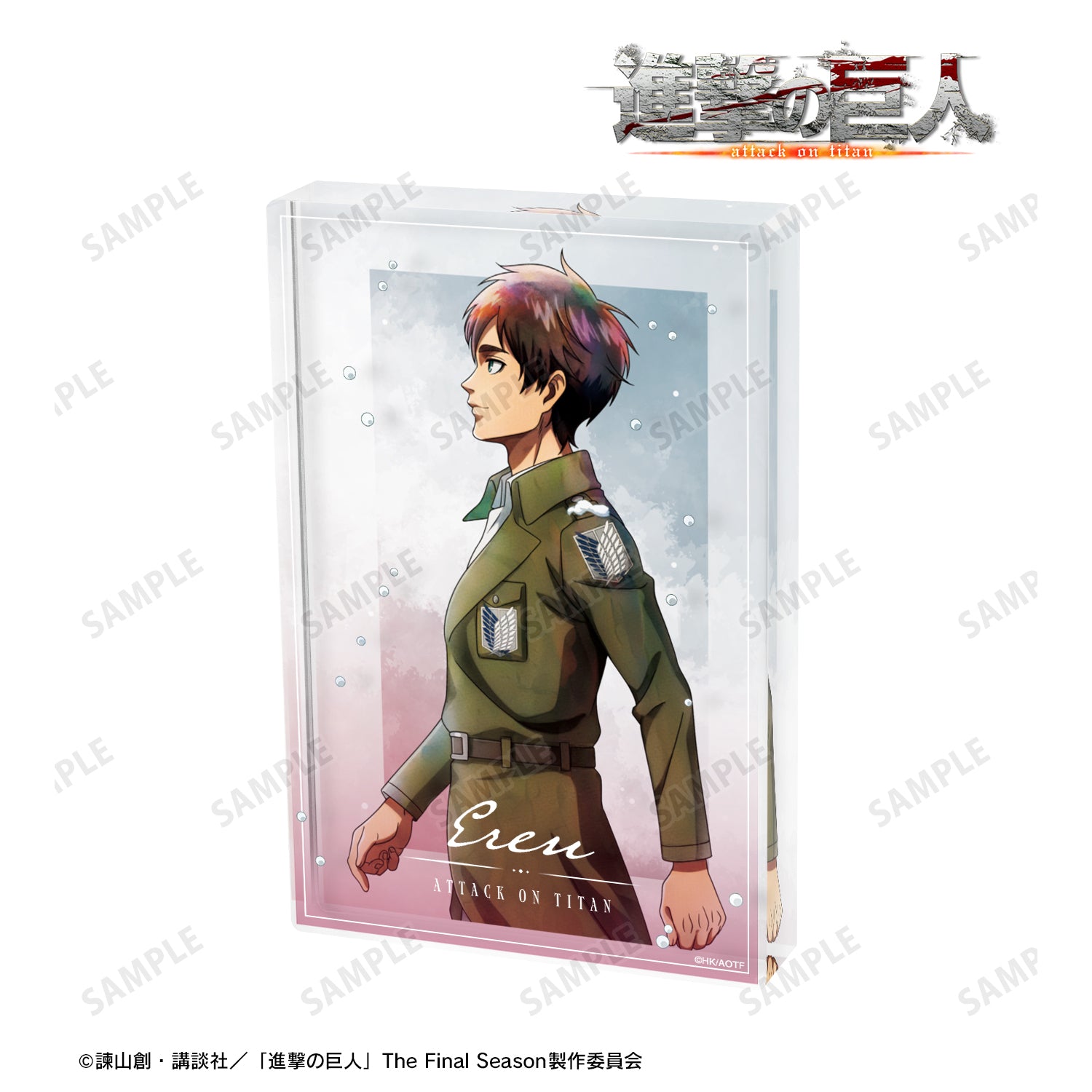 (Goods - Ornament) Attack on Titan Exclusive Art Eren Winter Stroll ver. Acrylic Block