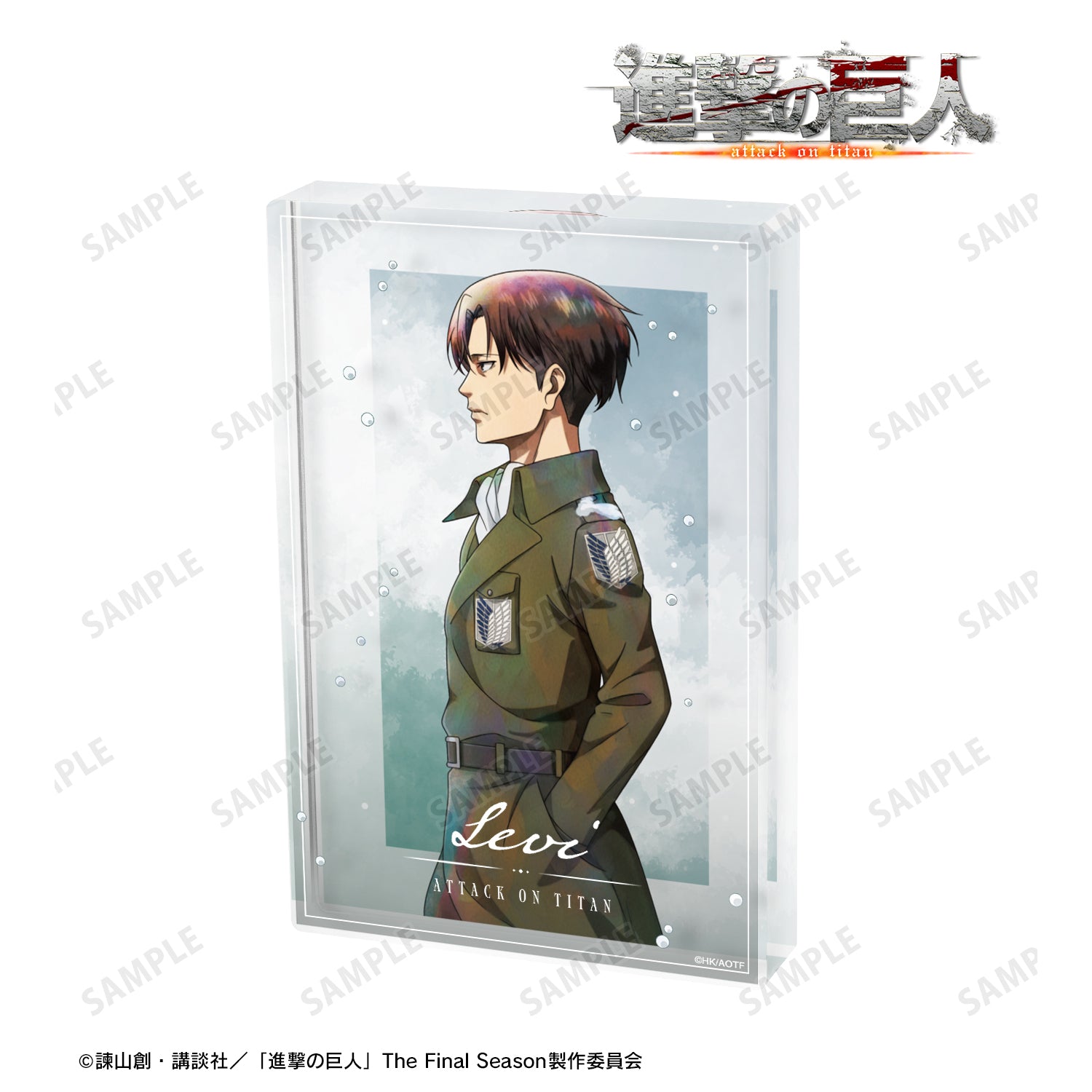 (Goods - Ornament) Attack on Titan Exclusive Art Levi Winter Stroll ver. Acrylic Block