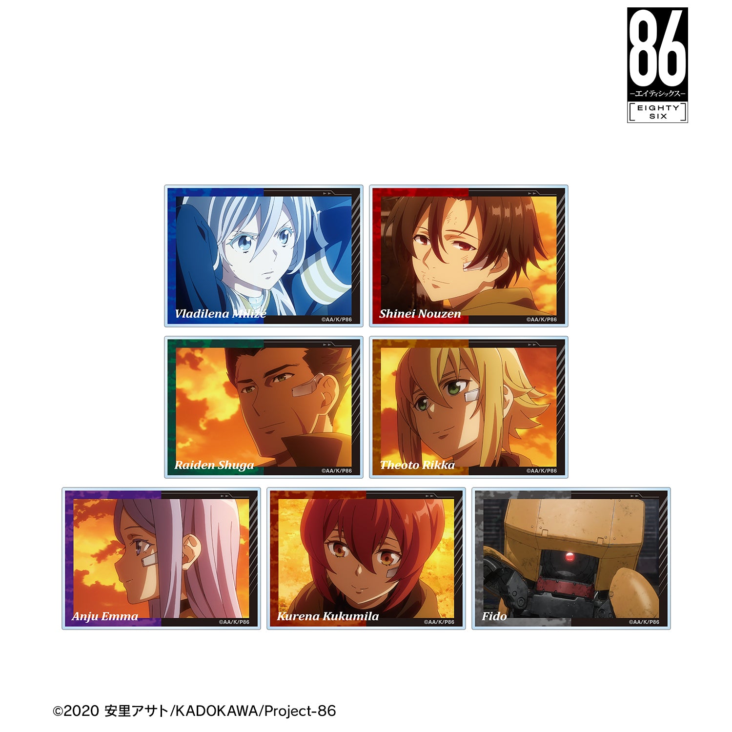 (1BOX=7)(Goods - Card) TV Anime - 86: Eighty Six Trading Anime Still Acrylic Card
