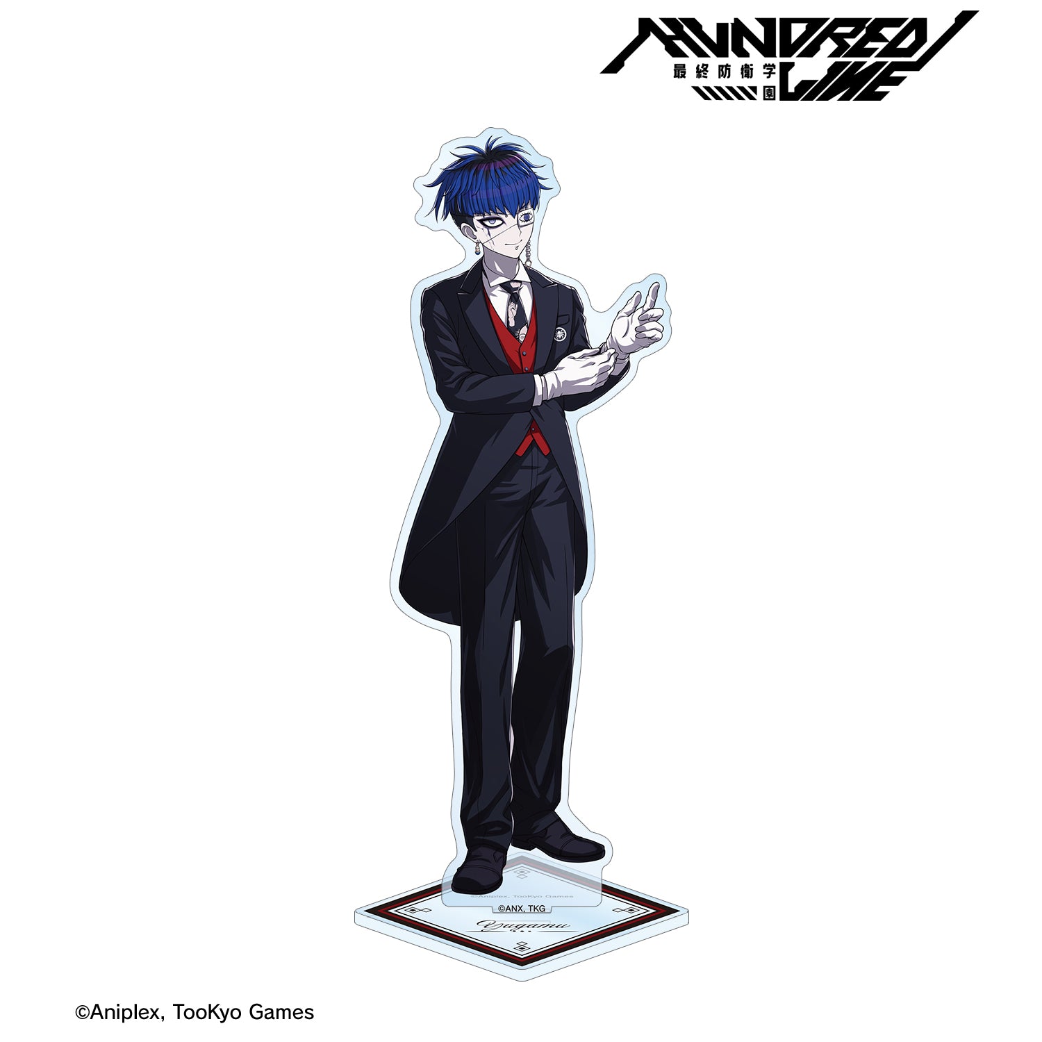 (Goods - Acrylic Stand) THE HUNDRED LINE - LAST DEFENSE ACADEMY Exclusive Art Yugamu Omokage Butler ver. Large Acrylic Stand