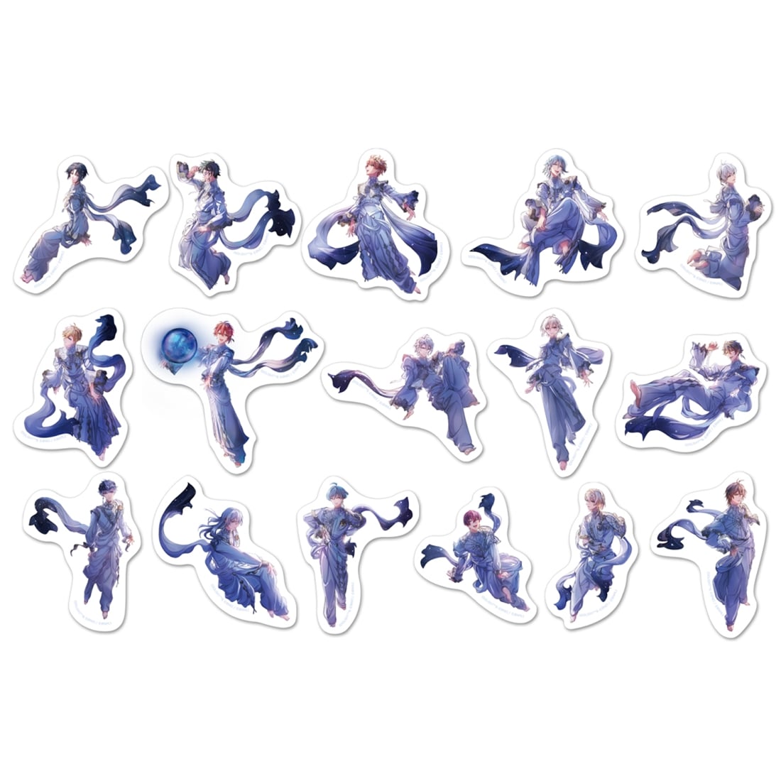 (Goods - Sticker) IDOLiSH7 Die-Cut Sticker Set Weekly Famitsu Collection