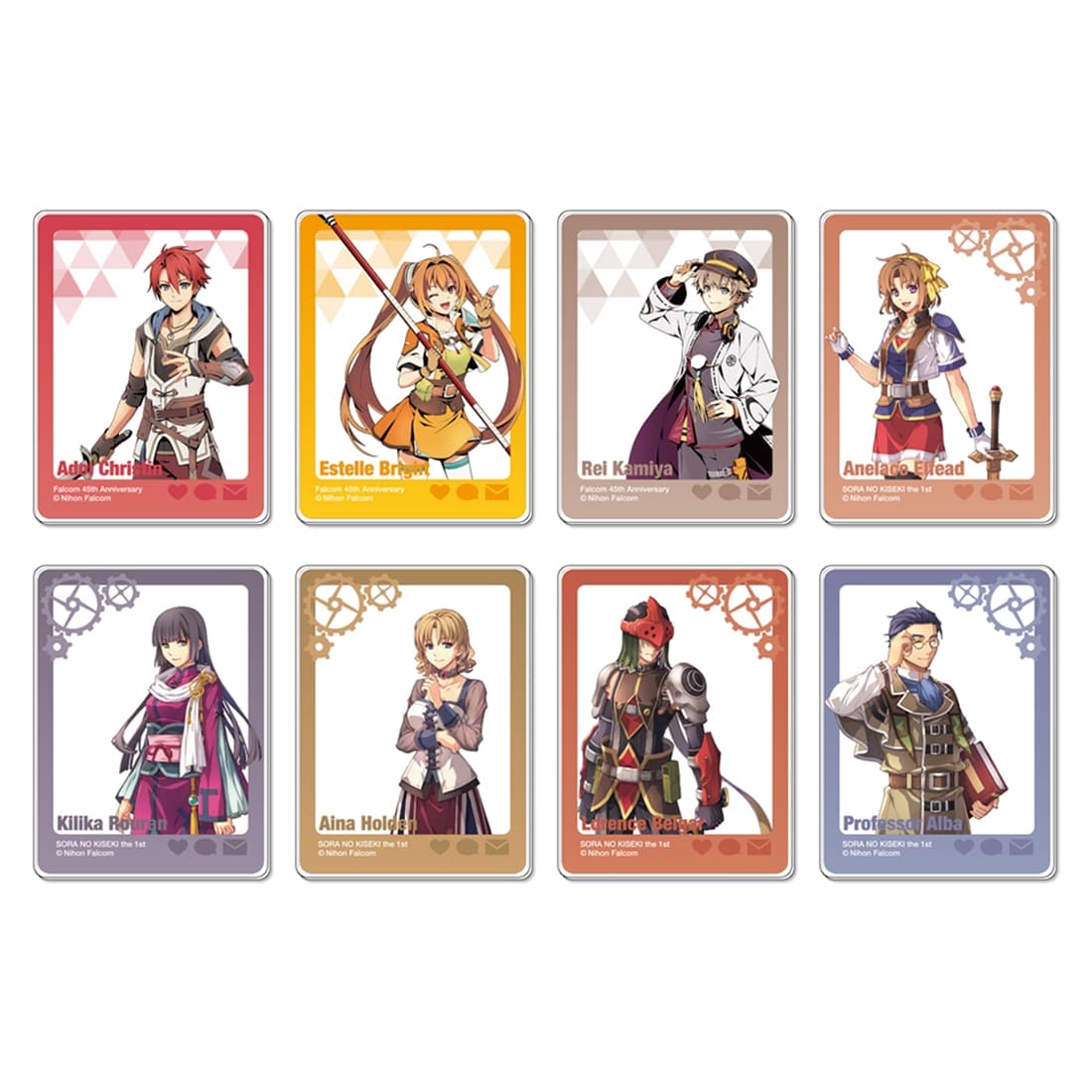 (1BOX=8)(Goods - Card) Trails in the Sky 1st Chapter & Nihon Falcom 45th Anniversary Tradable Acrylic Card Ver.C