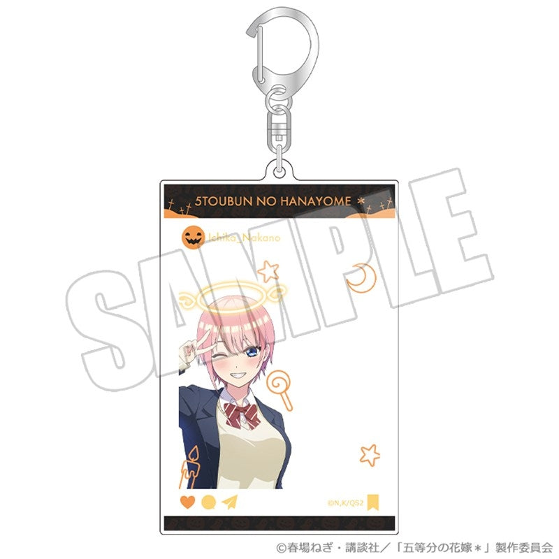 (Goods - Key Chain) The Quintessential Quintuplets* Doodle Style Acrylic Key Chain - Trick or Heart Ichika