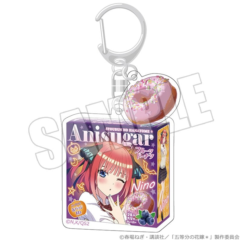 (Goods - Key Chain) The Quintessential Quintuplets* Donut Box Key Chain - Trick or Heart Nino