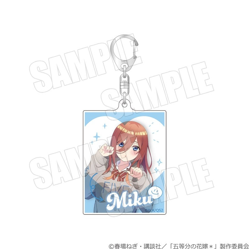 (Goods - Key Chain) The Quintessential Quintuplets* Mini Acrylic Key Chain - Trick or Heart Miku