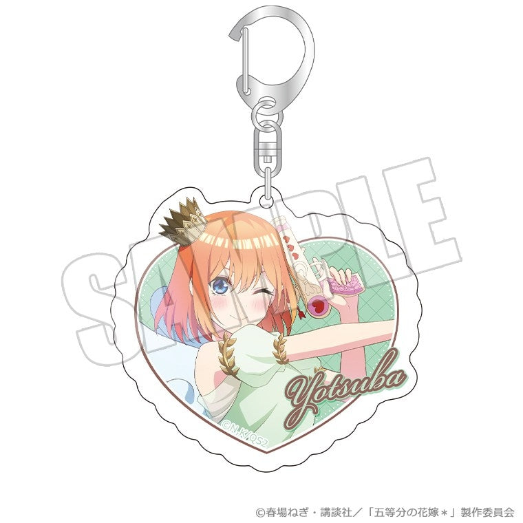(Goods - Keychain) The Quintessential Quintuplets* Heart-Shaped Acrylic Keychain - Valentine Bullet Yotsuba