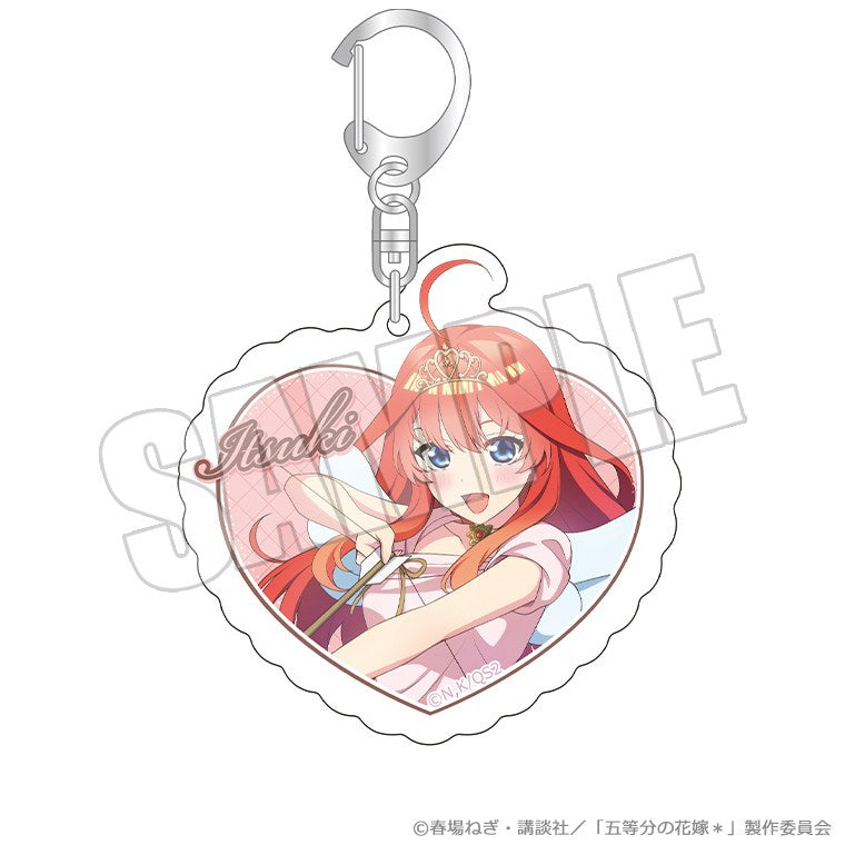 (Goods - Keychain) The Quintessential Quintuplets* Heart-Shaped Acrylic Keychain - Valentine Bullet Itsuki
