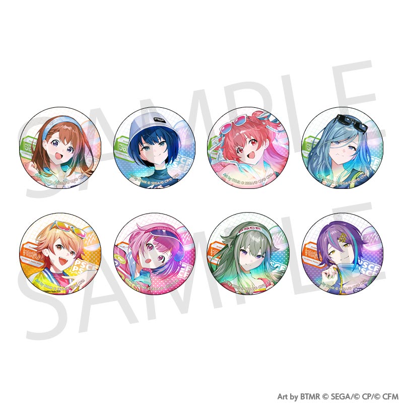 (1BOX=8)(Goods - Badge) Hatsune Miku: Colorful Stage! Creators Festa 2026 Holographic Button Badge Collection C