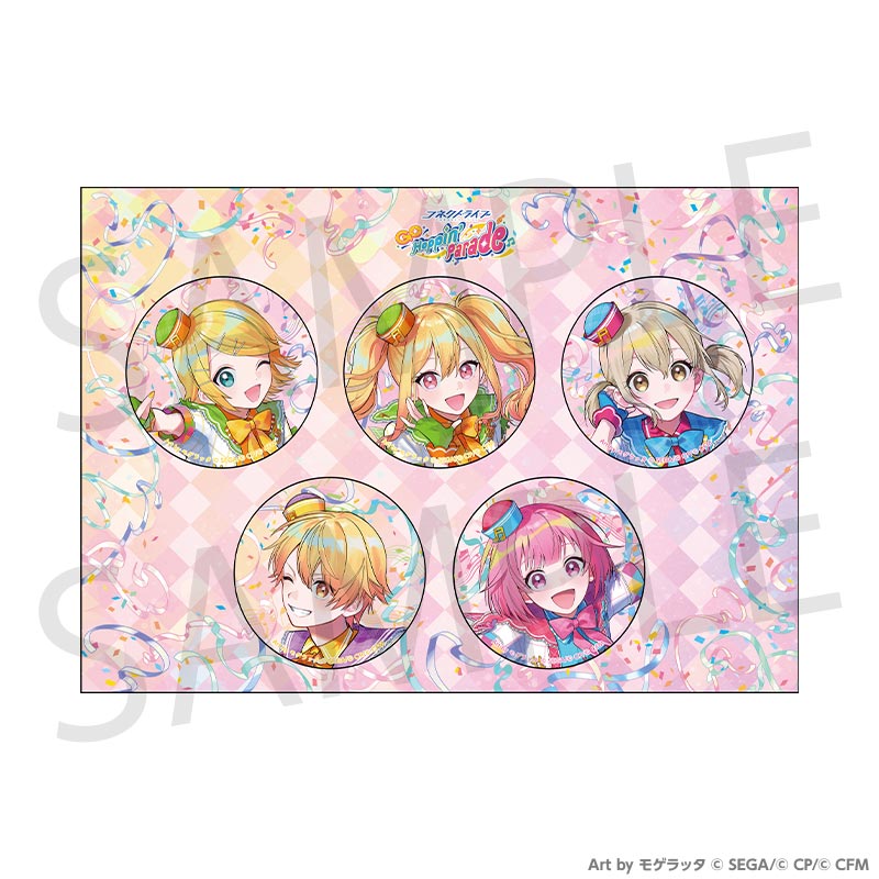 (Goods - Badge) Hatsune Miku: Colorful Stage! CONNECT LIVE GO Hoppin' Parade Holographic Button Badge Set B