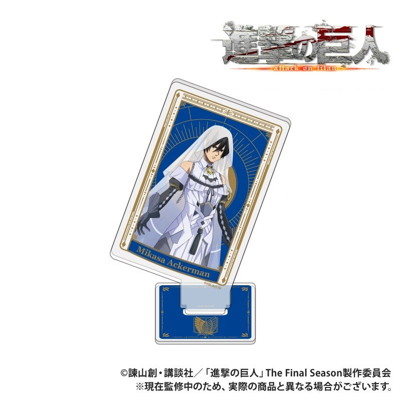 (Goods - Acrylic Stand) TV Anime "Attack on Titan" Card-shaped Acrylic Collection Mikasa feat. Exclusive Art Wizard ver.