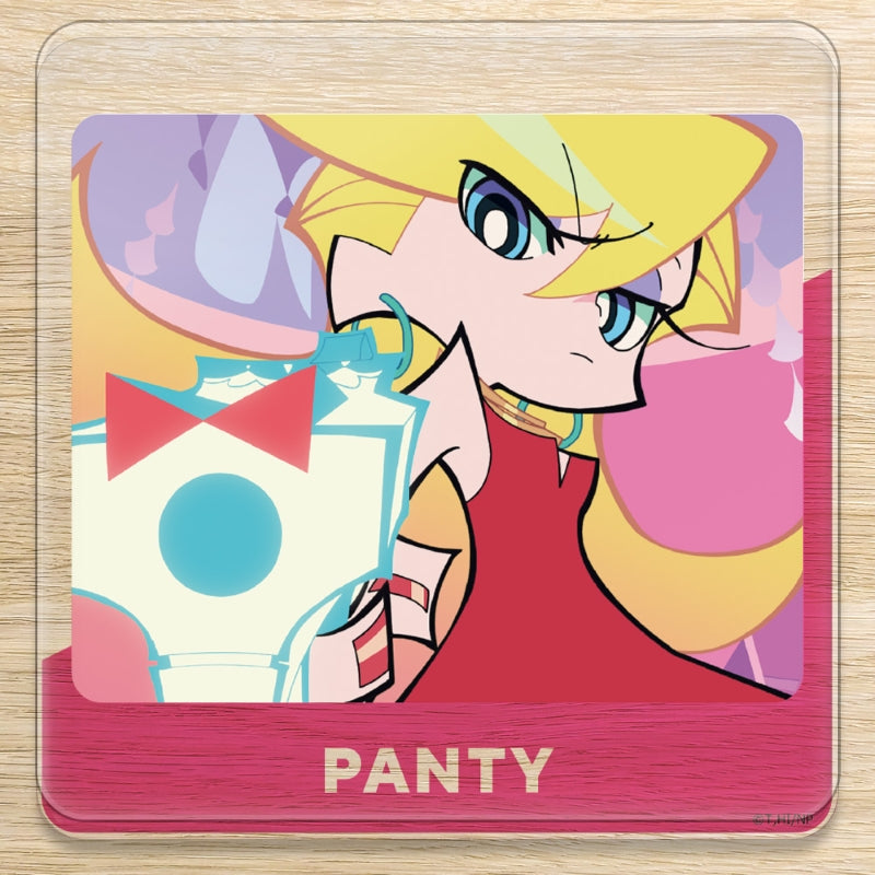 (Goods - Coaster) New PANTY & STOCKING with GARTERBELT Acrylic Coaster (w/ Stand) Panty