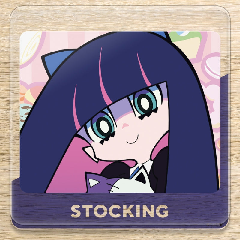 (Goods - Coaster) New PANTY & STOCKING with GARTERBELT Acrylic Coaster (w/ Stand) Stocking