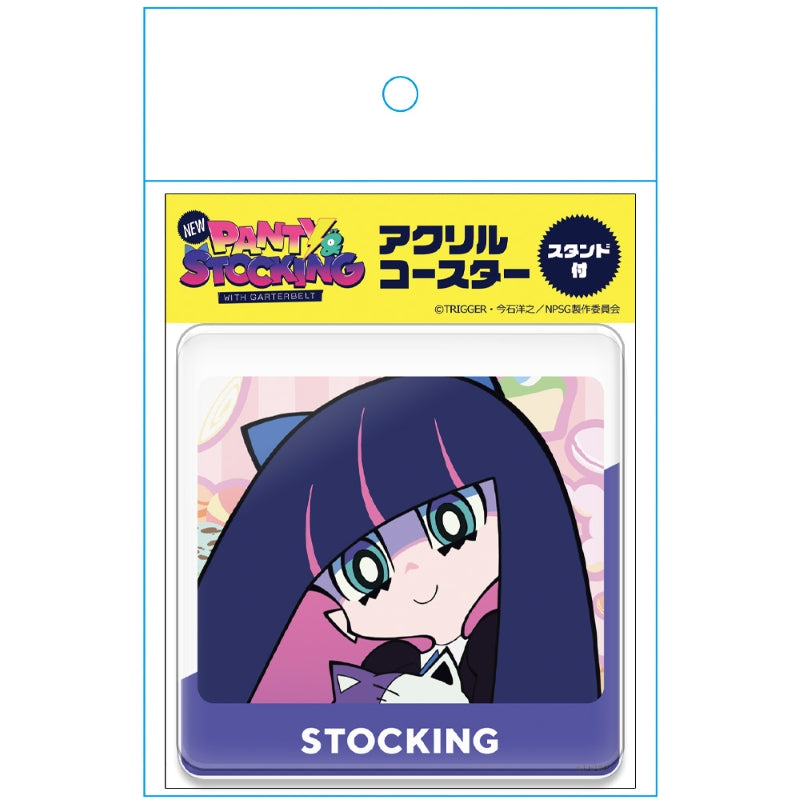 (Goods - Coaster) New PANTY & STOCKING with GARTERBELT Acrylic Coaster (w/ Stand) Stocking