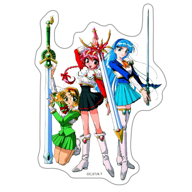 (Goods - Sticker) Magic Knight Rayearth Die-cut Sticker Hikaru & Umi & Fuu Vol.3