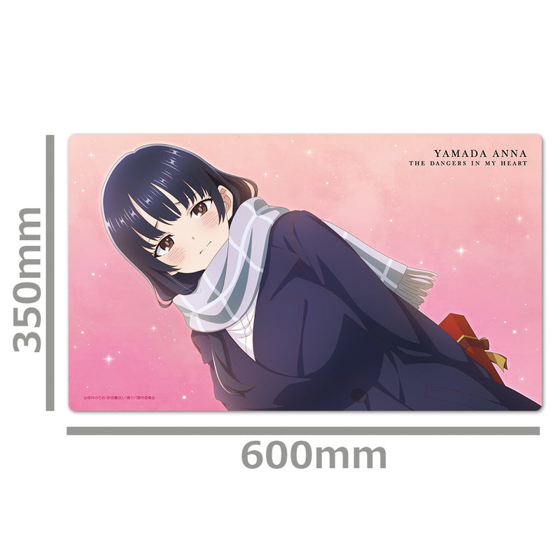 (Goods - Mat) The Dangers in My Heart Character Rubber Mat Anna Yamada Scarf ver.