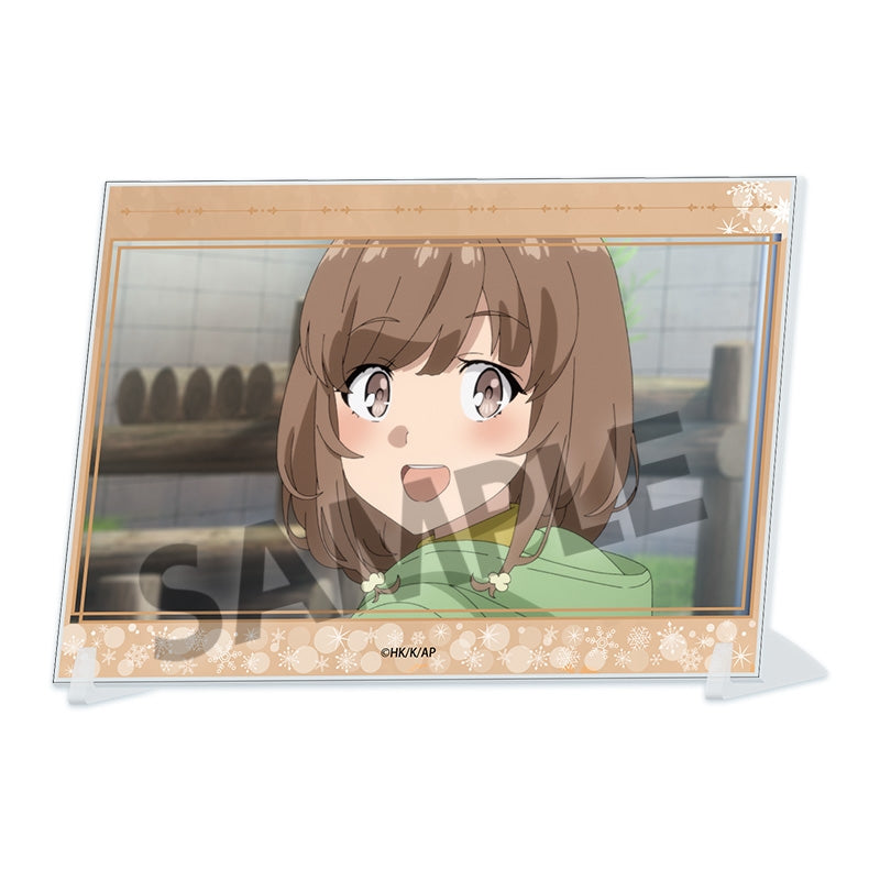 (Goods - Ornament) Rascal Does Not Dream of Santa Claus A6 Visual Acrylic Plate Kaede Azusagawa
