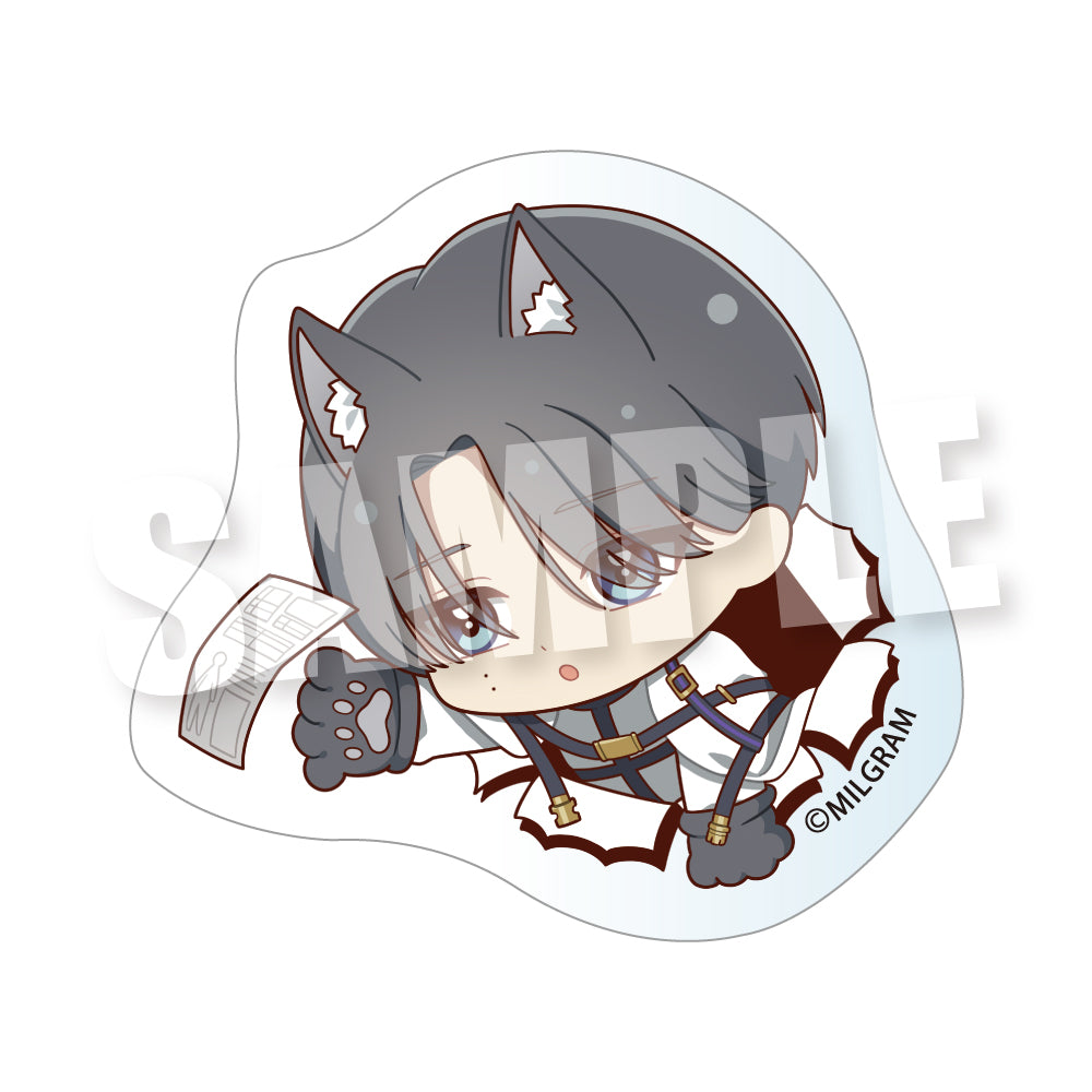 (Goods - Sticker) MILGRAM Biritto Zoo! Die-cut Clear Sticker (Shidou)